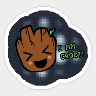 Guardians Of The Galaxy I Am Baby Groot Sticker
